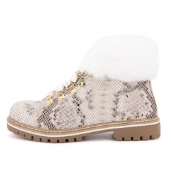 Bottinesc330525 lacen blanc-serpent36-41 Femme LES TROPEZIENNES PAR M.BELARBI