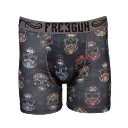 Boxer microfibre santa muerte fgpa66/1/bm Homme FREEGUN Boxer microfibre santa muerte fgpa66/1/bm Homme FREEGUN