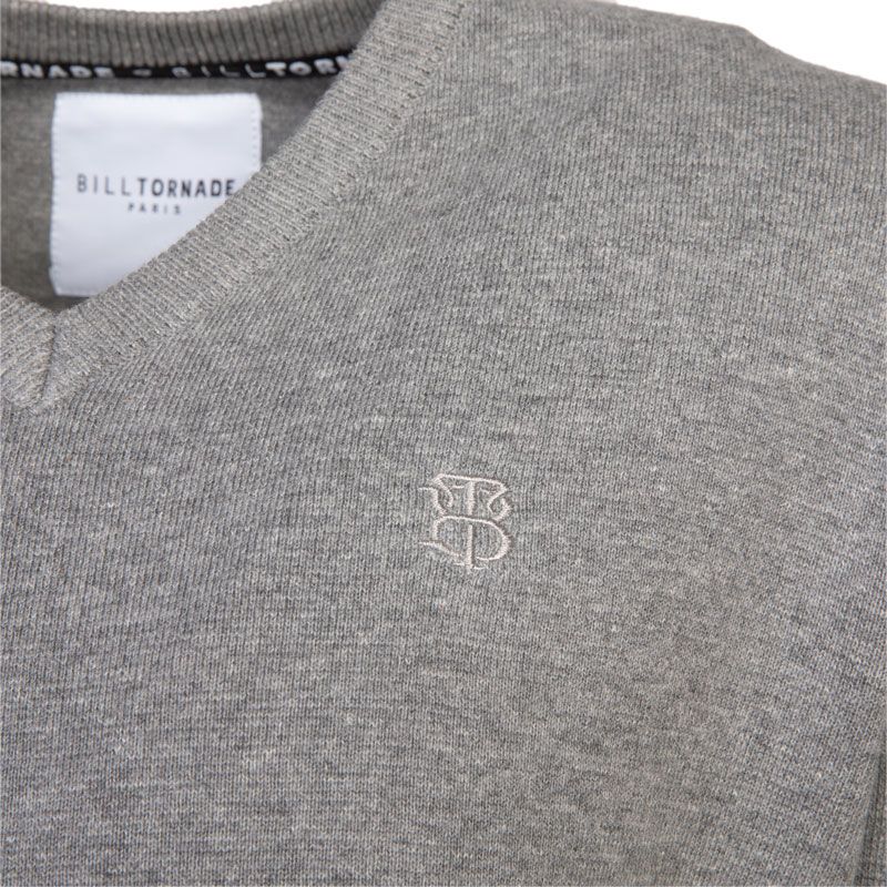 Pull col v milano 10838 Homme BILL TORNADE