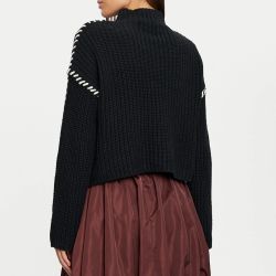 Pull black newcream ls funnelneck 10313514 Femme VERO MODA