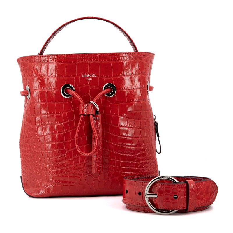 Sac seau cuir s 25x26x10cm Femme LANCEL