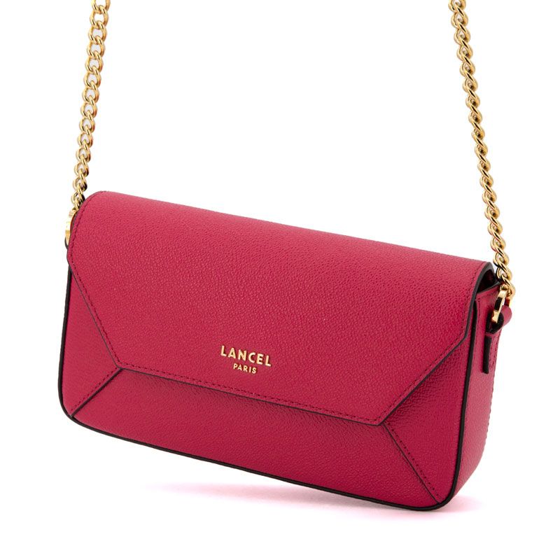 Pochette cuir rabat mini 20x12x5cm Femme LANCEL