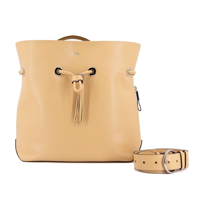 Sac seau cuir m 35x35x12cm Femme LANCEL