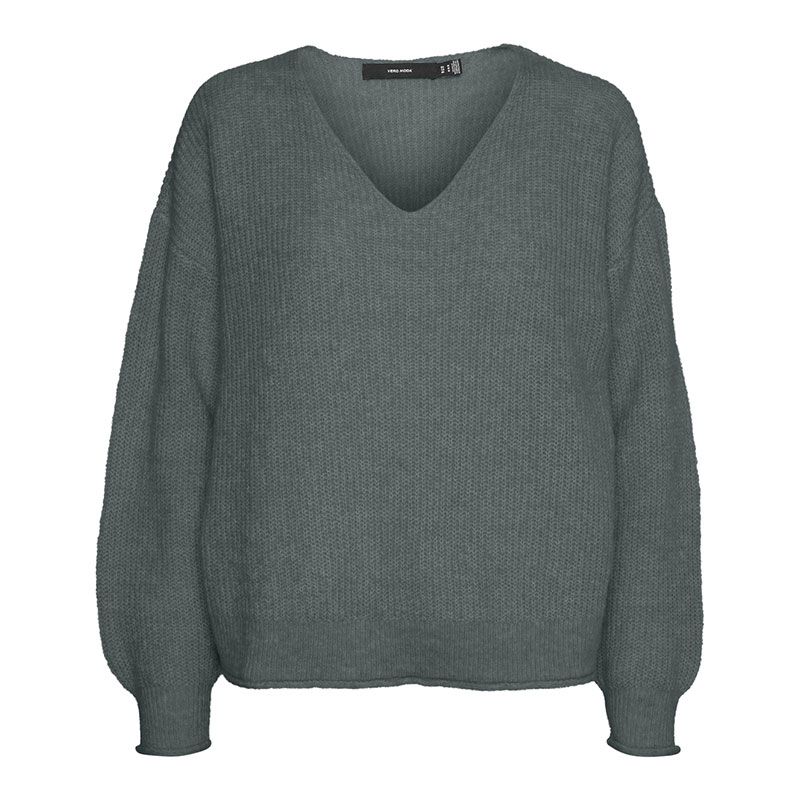 Mili ls v-neck pullover ga boo balsam green 10310843 xs au xl Femme VERO MODA