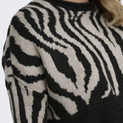 Pull ml pirate black onljade zebra ls o-neck 15324454 Femme ONLY Pull ml pirate black onljade zebra ls o-neck 15324454 Femme ONLY