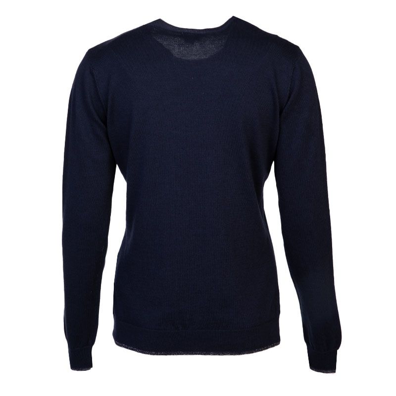 Pull fin ml noir col rond 64809 Femme US POLO