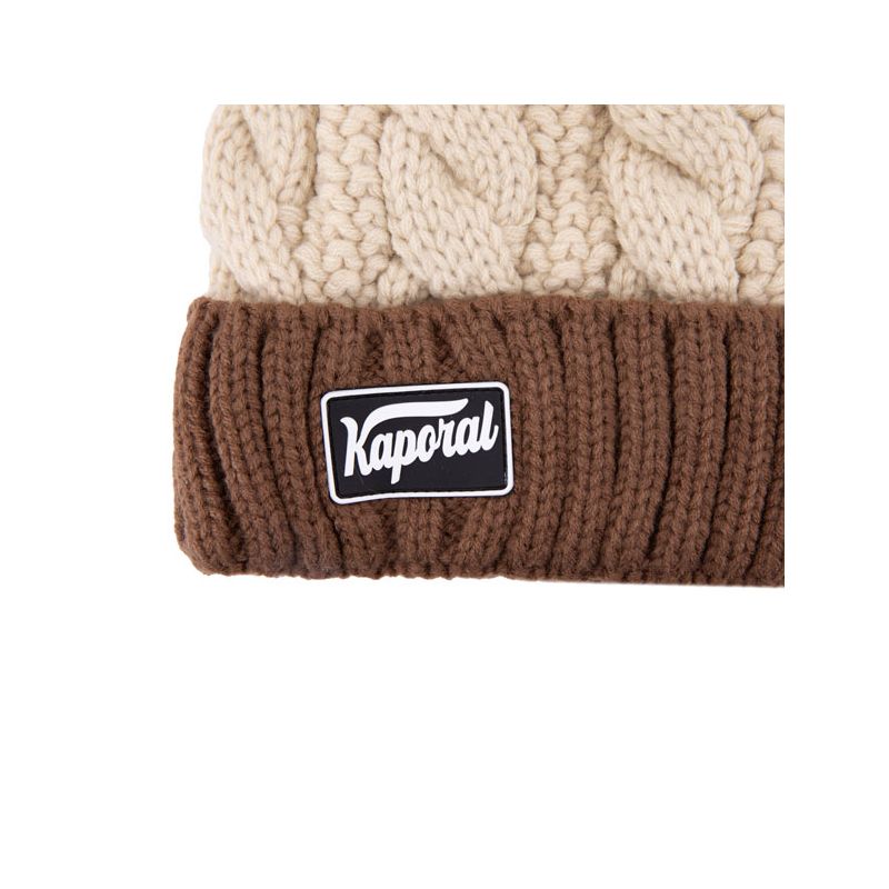 Bonnet tricolore pompon isaya Homme KAPORAL Bonnet tricolore pompon isaya Homme KAPORAL