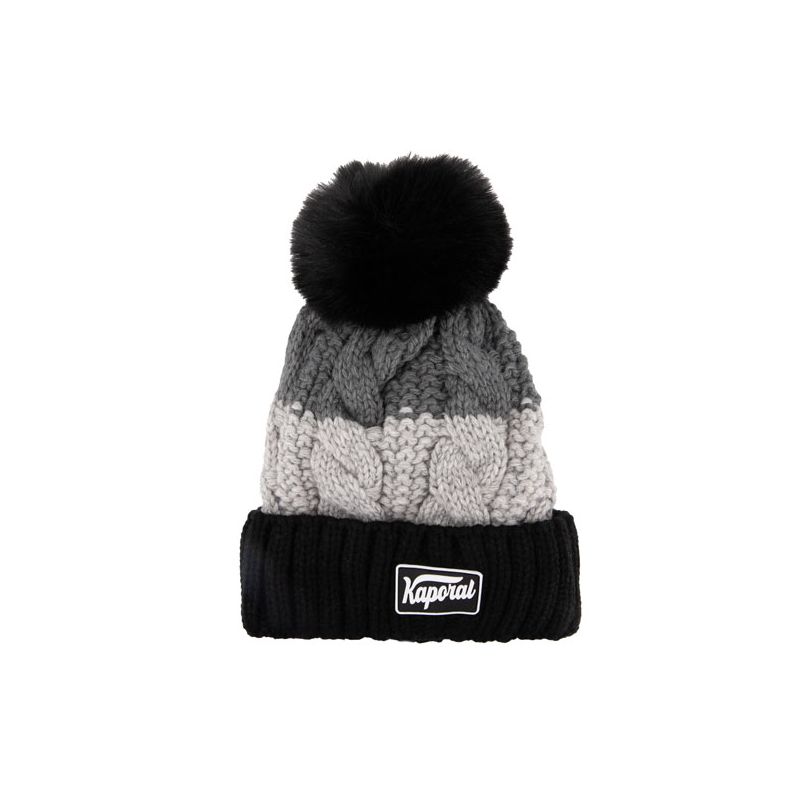 Bonnet tricolore pompon isaya Homme KAPORAL