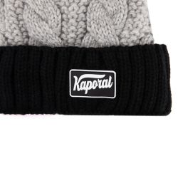 Bonnet tricolore pompon isaya Homme KAPORAL Bonnet tricolore pompon isaya Homme KAPORAL