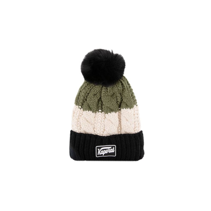 Bonnet tricolore pompon isaya Homme KAPORAL