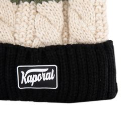 Bonnet tricolore pompon isaya Homme KAPORAL Bonnet tricolore pompon isaya Homme KAPORAL