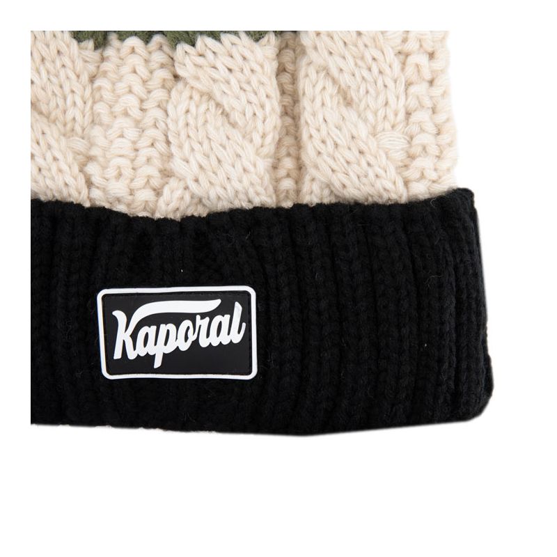 Bonnet tricolore pompon isaya Homme KAPORAL Bonnet tricolore pompon isaya Homme KAPORAL