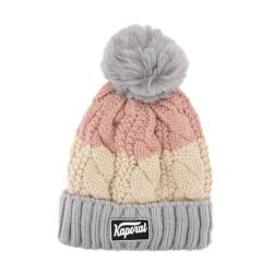 Bonnet tricolore pompon isaya Homme KAPORAL Bonnet tricolore pompon isaya Homme KAPORAL