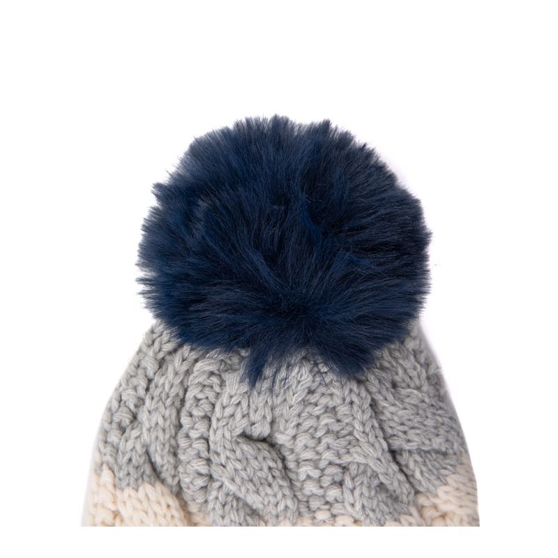 Bonnet tricolore pompon isaya Homme KAPORAL Bonnet tricolore pompon isaya Homme KAPORAL