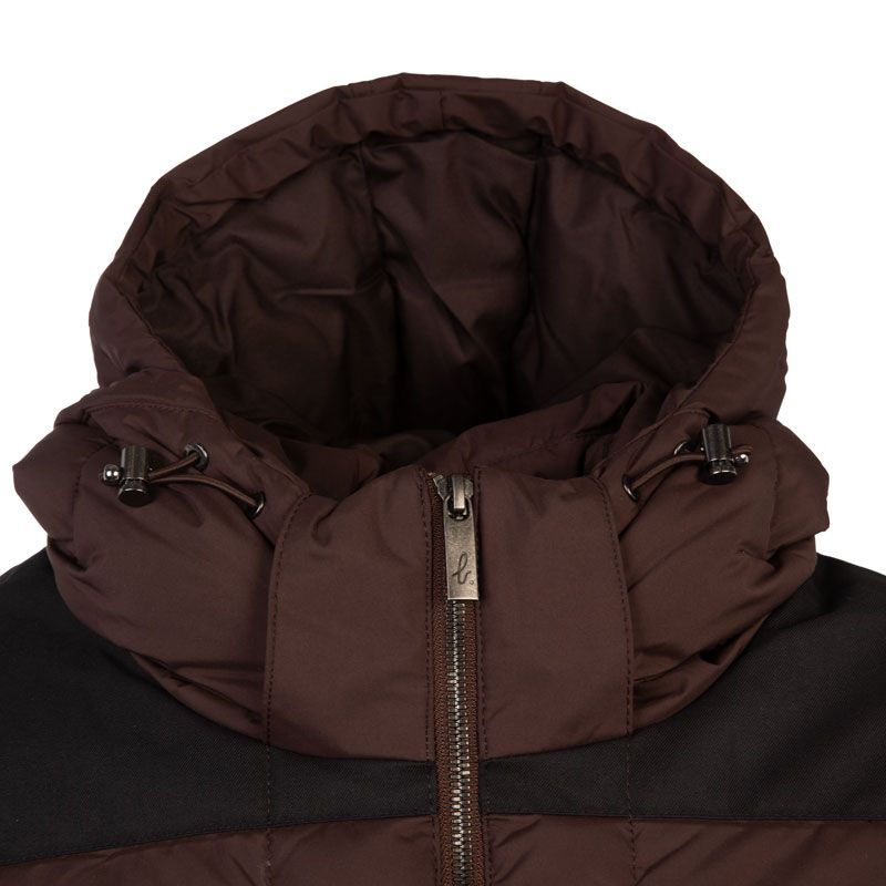 DOUDOUNE CAPUCHE ASPIN - COLLAB AGNES B SEAL BROWN