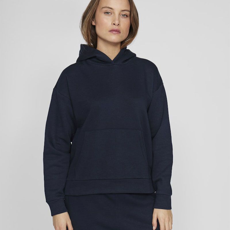 Sweat navy blazer vihuris l/s hoodie 14103962 Femme VILA