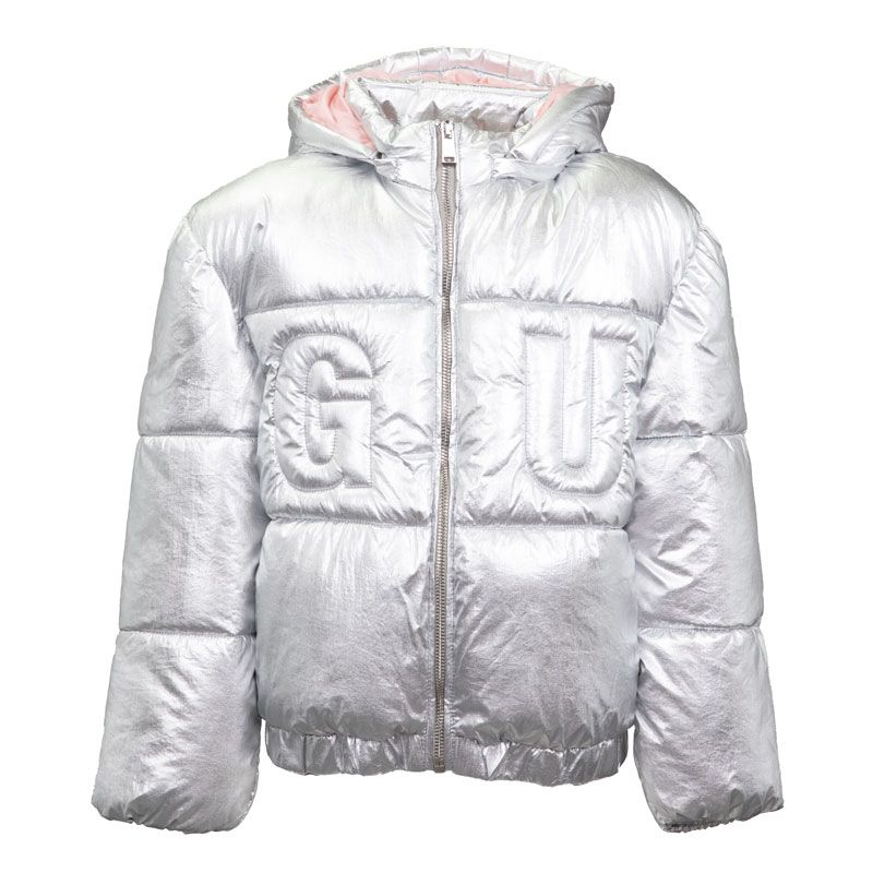 Doudoune capuche j4bl10weyo0-slv Enfant GUESS