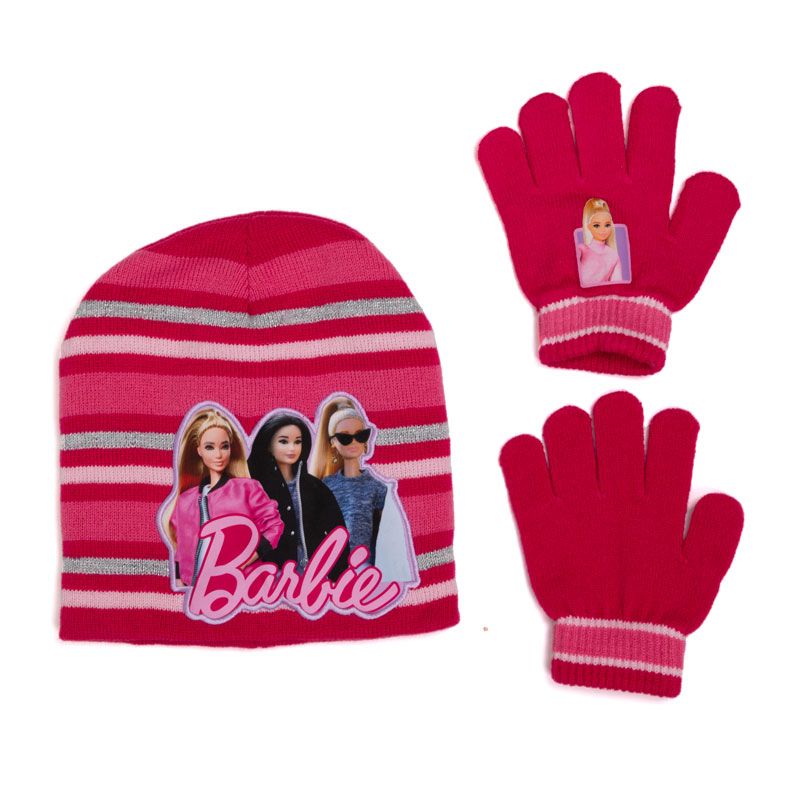 Bonnet gants fille barbie bar24-2540 Enfant TOM & KIDDY