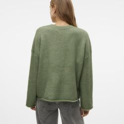 Pull Noelle oversize en maille manches larges chiné Femme VERO MODA
