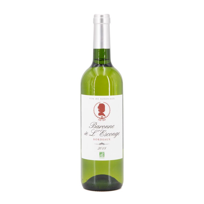 Aoc bordeaux blanc bio 2018 baronne de l'esconge ar09678 Mixte BARONNE DE L ESCONGE