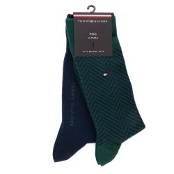 Chaussette th homme dark green sock 2p irregular herringb, 39/46 Homme TOMMY HILFIGER Chaussette th homme dark green sock 2p irregular herringb, 39/46 Homme TOMMY HILFIGER