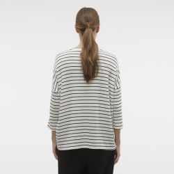 PULL MC 3/4 VMBRIANNA SNOW WHITE BLACK 10277858