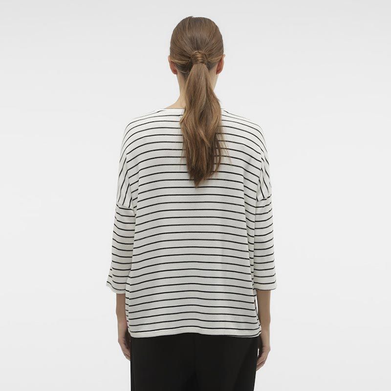 PULL MC 3/4 VMBRIANNA SNOW WHITE BLACK 10277858