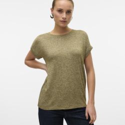 Pull maille chiné Brianna manches retroussées Femme VERO MODA