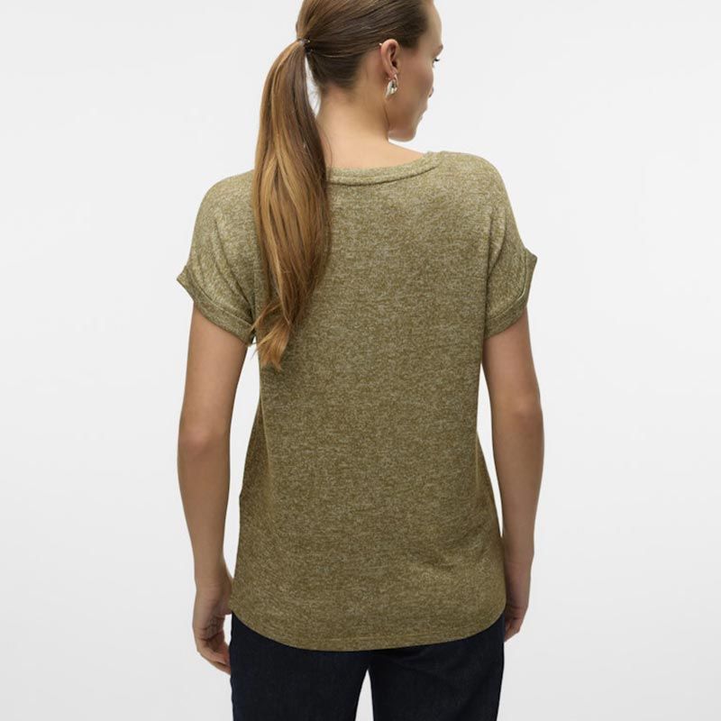 Pull maille chiné Brianna manches retroussées Femme VERO MODA