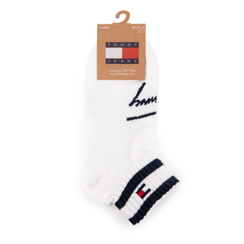 CHAUSSETTE TH MIXTE BLACK/WHITE TJ QUARTER 2P SPORT STRIPE, 35/46 CHAUSSETTE TH MIXTE BLACK/WHITE TJ QUARTER 2P SPORT STRIPE, 35/46