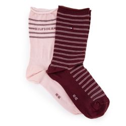 Chaussette th femme pinksock 2p logo stripe, 39/42 Femme TOMMY HILFIGER Chaussette th femme pinksock 2p logo stripe, 39/42 Femme TOMMY HILFIGER