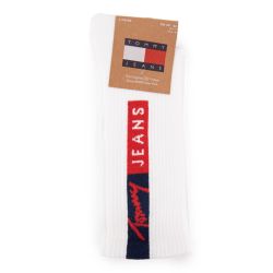 CHAUSSETTE TH MIXTE BLACK/WHITE TJ SOCK 2P VERTICAL LOGO, 35/46