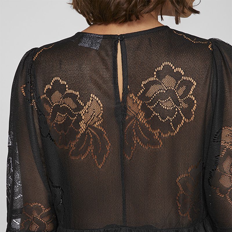 ROBE VIKAYLE 2/4 BLACK 14106265 4365 ROBE VIKAYLE 2/4 BLACK 14106265 4365