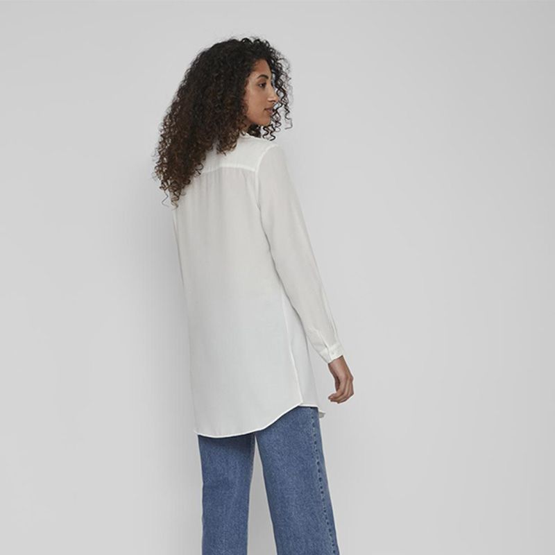 TUNIQUE VILUCY BUTTON L/S SNOW WHITE 14054702 4365