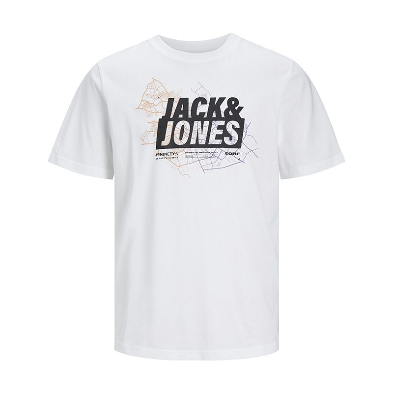 Tee shirt jwhmap white 12277931 4285 Homme JACK & JONES