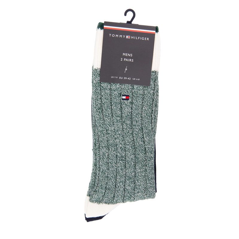Chaussette th homme navy sock 2p mouline bootsocks 39-46 tu Homme TOMMY HILFIGER Chaussette th homme navy sock 2p mouline bootsocks 39-46 tu Homme TOMMY HILFIGER