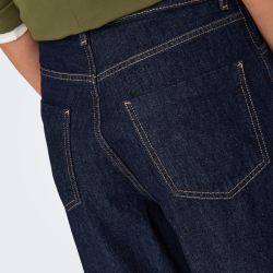 Jeans onlhope wide fold up dark blue denim 15347095 4353 Femme ONLY