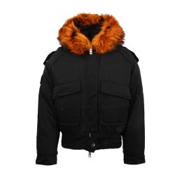 Blouson capuche fourrure noir ww603 Homme THE NEW DESIGNERS Blouson capuche fourrure noir ww603 Homme THE NEW DESIGNERS