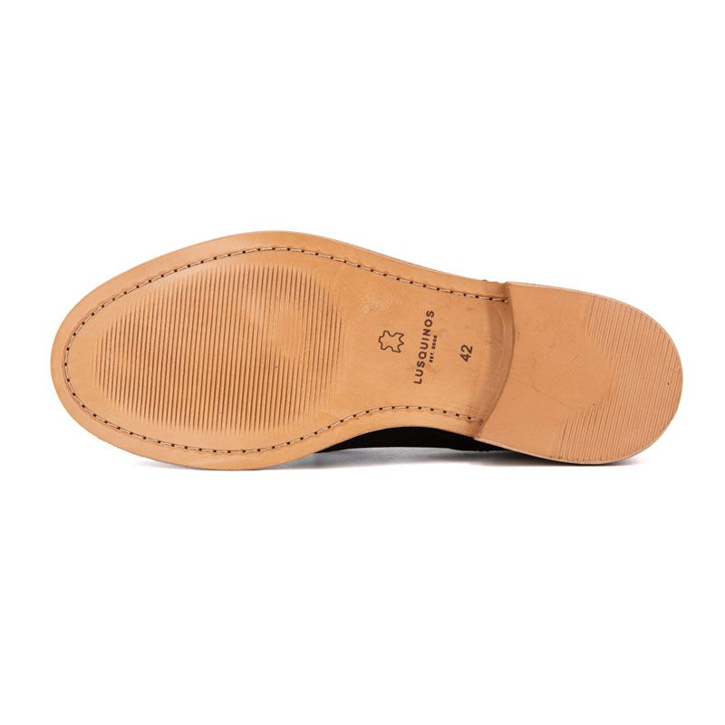 Derbies leonardo02 black nubuck 40/46 Homme LUSQUINOS