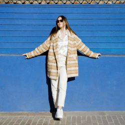 Manteau erman beige Femme LA PETITE ETOILE