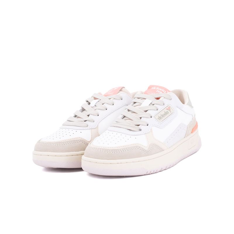 Sneakers Basket Corail Femme Baskets Beige Et Corail Femme