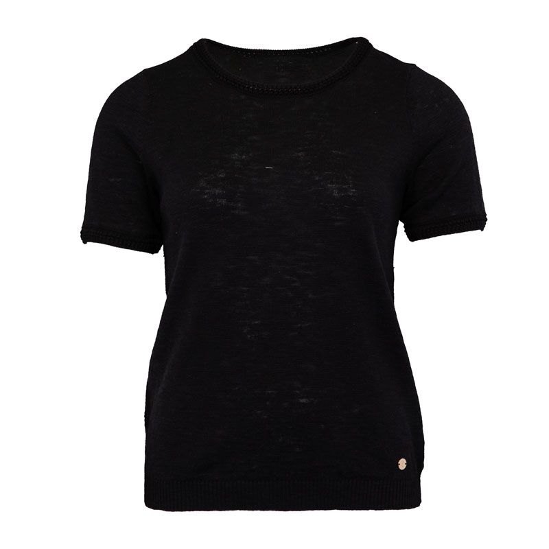 Tee-shirt m/c noir mada Femme LA PETITE ETOILE