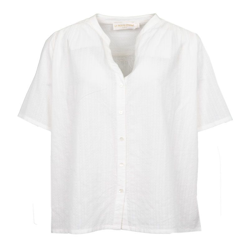 Blouse blanc brune Femme LA PETITE ETOILE