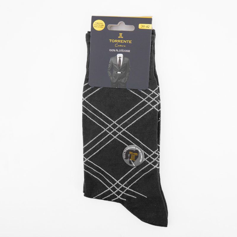 Chaussettes fil d'ecosse fantaisies 24018 Homme TORRENTE Chaussettes fil d'ecosse fantaisies 24018 Homme TORRENTE
