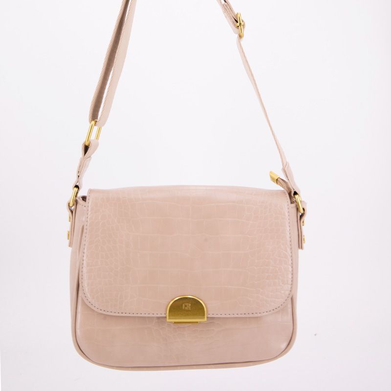 Sac bandouliere Romy motif croco à clip doré 22x18x8cm Femme GEORGES RECH