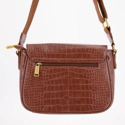Sac bandouliere Romy motif croco à clip doré 22x18x8cm Femme GEORGES RECH
