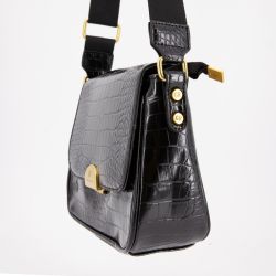 Sac bandouliere Romy motif croco à clip doré 22x18x8cm Femme GEORGES RECH Sac bandouliere Romy motif croco à clip doré 22x18x8cm Femme GEORGES RECH