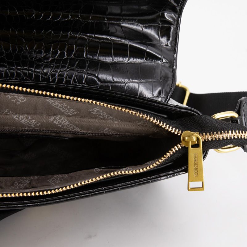 Sac bandouliere Romy motif croco à clip doré 22x18x8cm Femme GEORGES RECH Sac bandouliere Romy motif croco à clip doré 22x18x8cm Femme GEORGES RECH