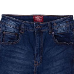 Pantalon atlanta blue denim aw24-310-02 Femme AMERICAN PEOPLE