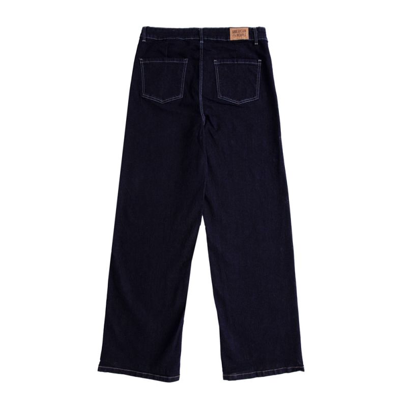 Pantalon santana black denim aw24-310-01 Femme AMERICAN PEOPLE Pantalon santana black denim aw24-310-01 Femme AMERICAN PEOPLE